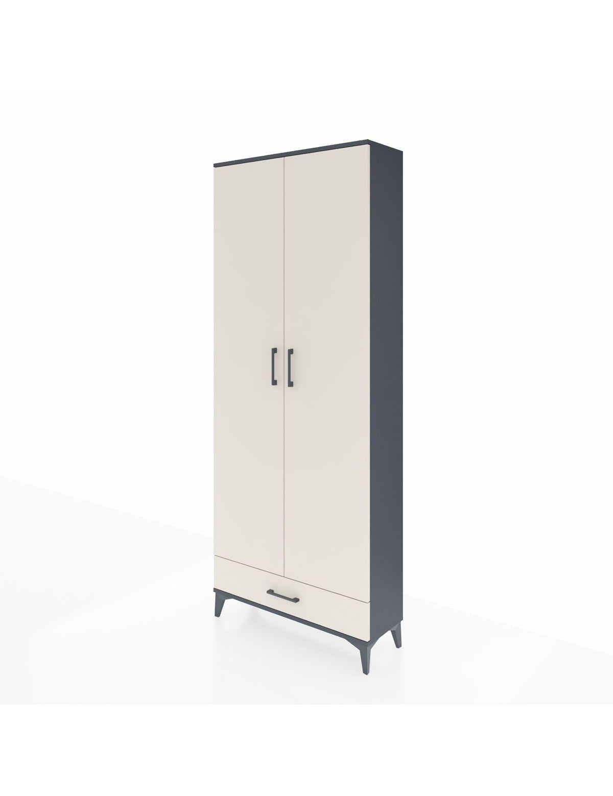 Arges Dolap 3 Raflı Tek Çekmeceli Tek Askılı 88x30x221 - S30M004V4A