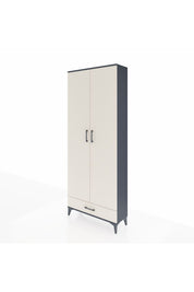 Arges Dolap 3 Raflı Tek Çekmeceli Tek Askılı 88x30x221 - S30M004V4A