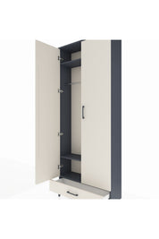 Arges Dolap 3 Raflı Tek Çekmeceli Tek Askılı 88x30x221 - S30M004V4A