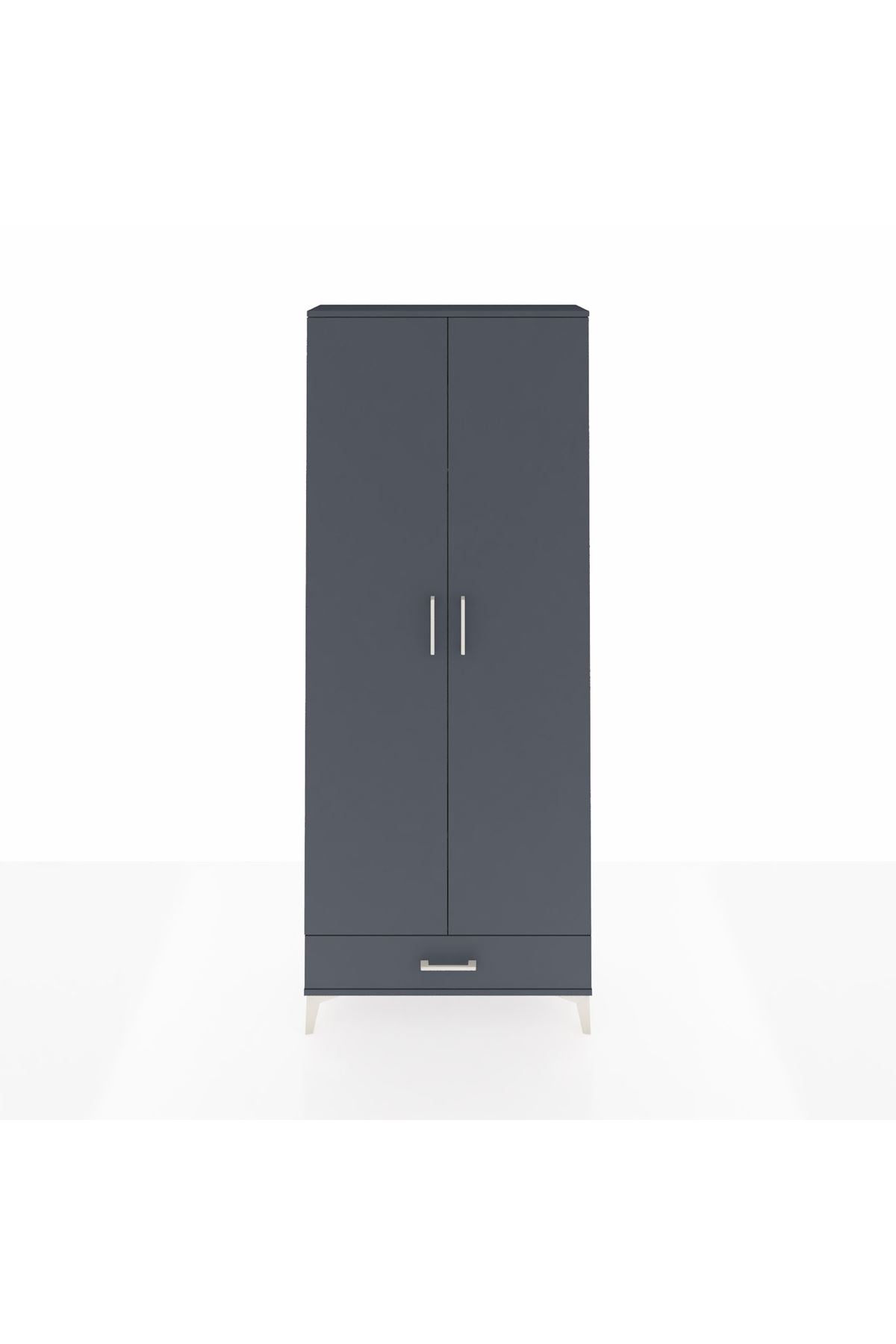 Arges Dolap 3 Raflı Tek Çekmeceli Tek Askılı 88x30x221 - S30M004V5A