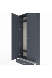Arges Dolap 3 Raflı Tek Çekmeceli Tek Askılı 88x30x221 - S30M004V5A