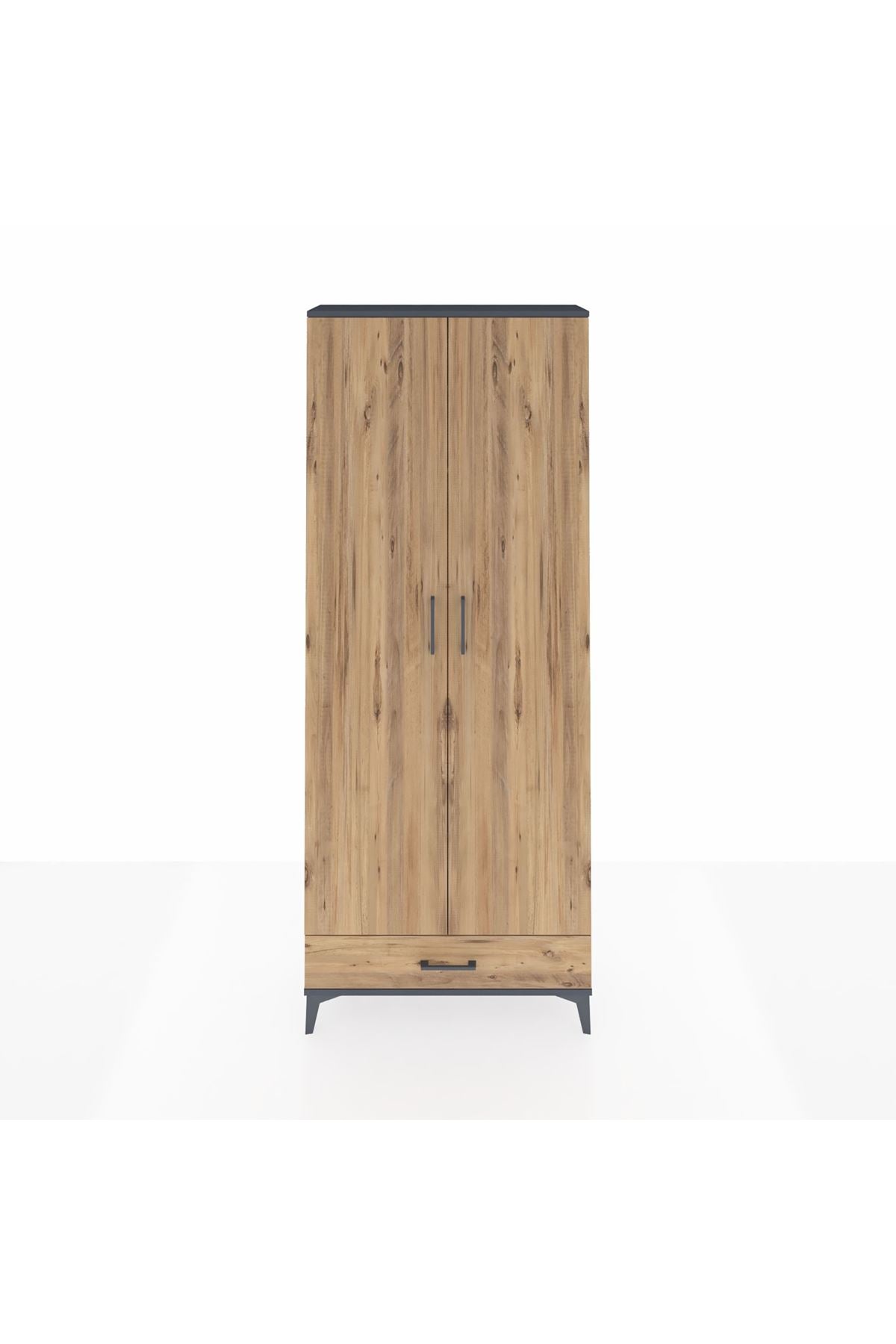 Arges Dolap 3 Raflı Tek Çekmeceli Tek Askılı 88x30x221 - S30M004V6A