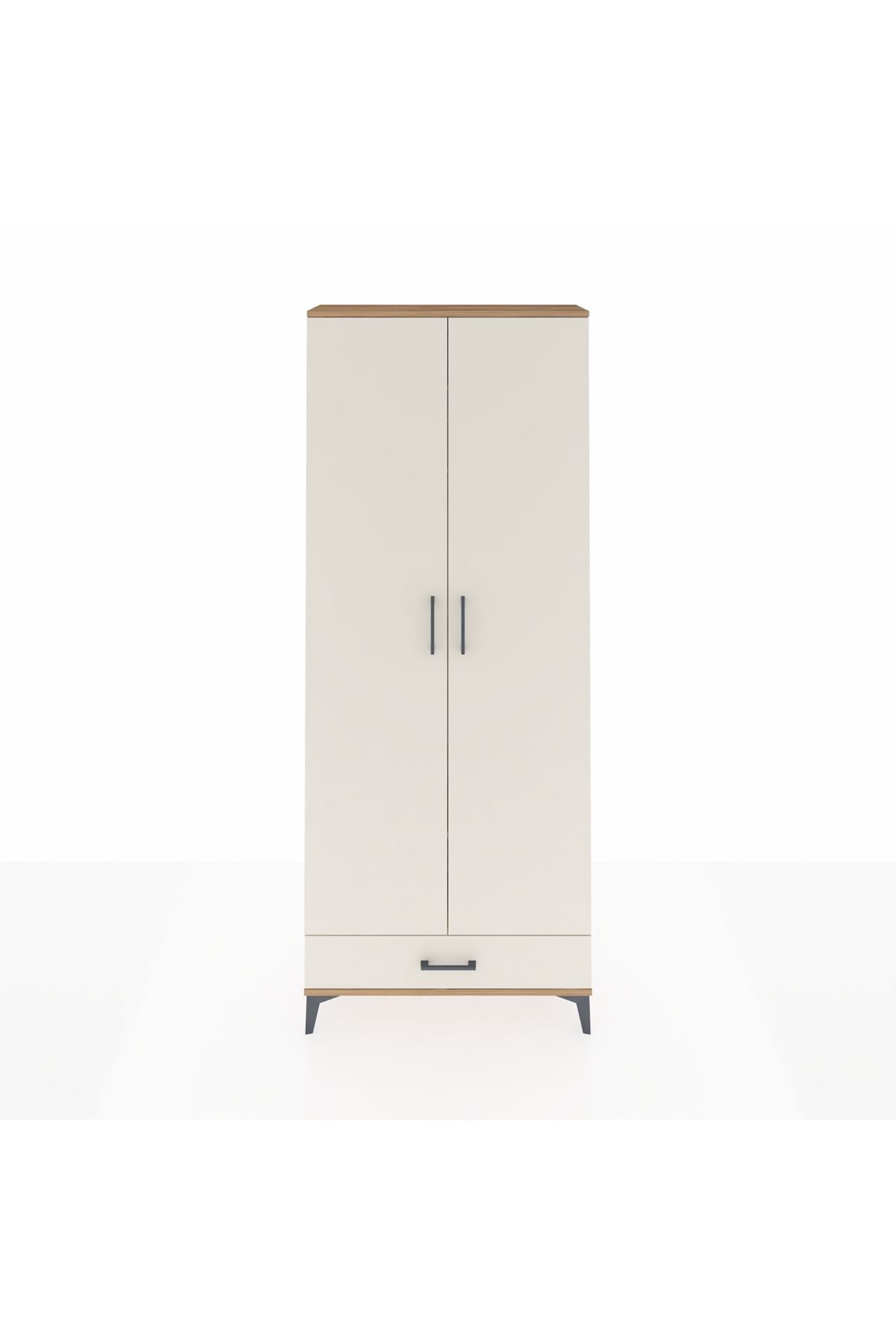 Arges Dolap 3 Raflı Tek Çekmeceli Tek Askılı 88x30x221 - S30M004V7A