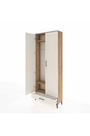 Arges Dolap 3 Raflı Tek Çekmeceli Tek Askılı 88x30x221 - S30M004V7A
