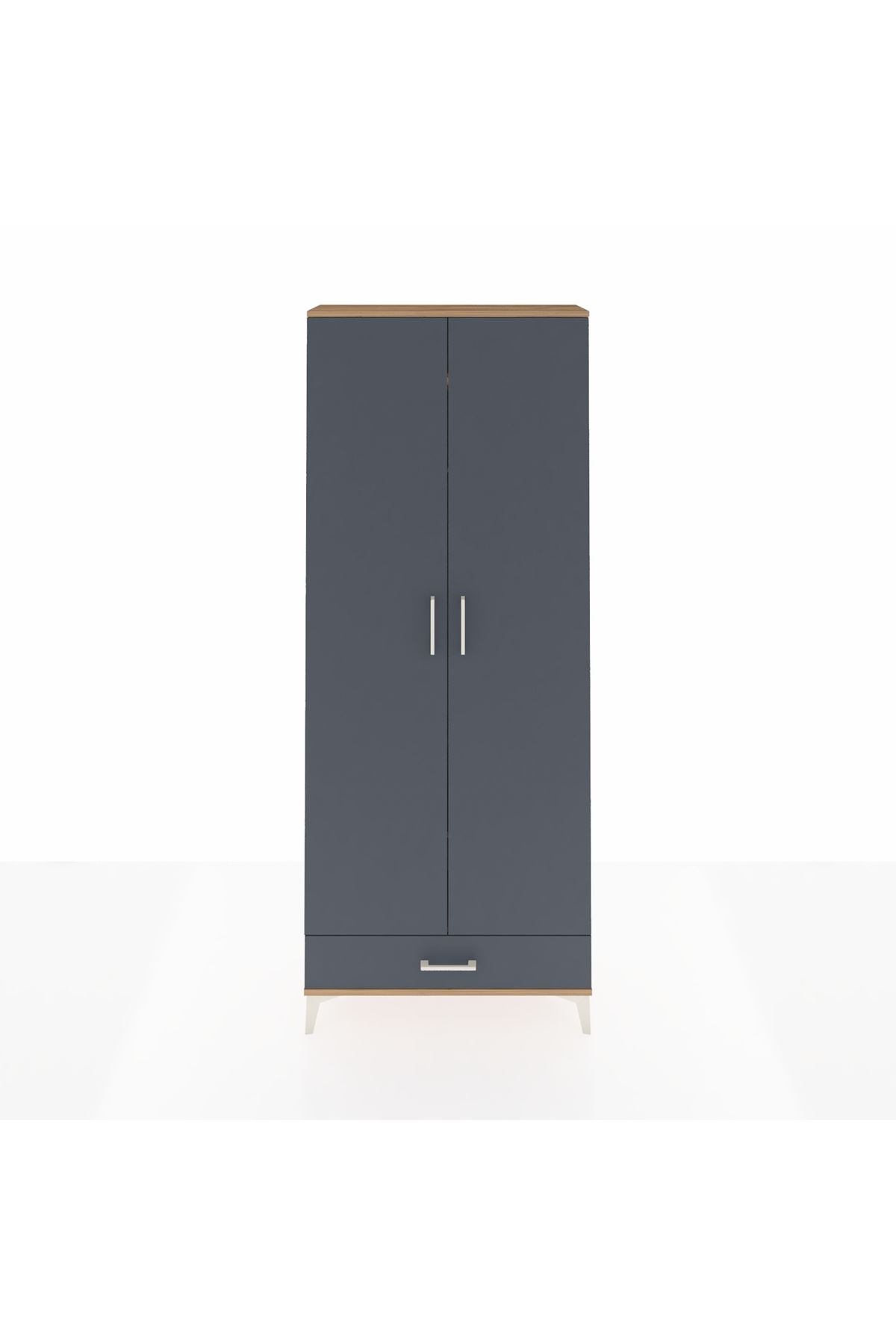 Arges Dolap 3 Raflı Tek Çekmeceli Tek Askılı 88x30x221 - S30M004V8A