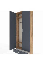 Arges Dolap 3 Raflı Tek Çekmeceli Tek Askılı 88x30x221 - S30M004V8A