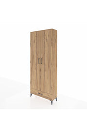 Arges Dolap 3 Raflı Tek Çekmeceli Tek Askılı 88x30x221 - S30M004V9A