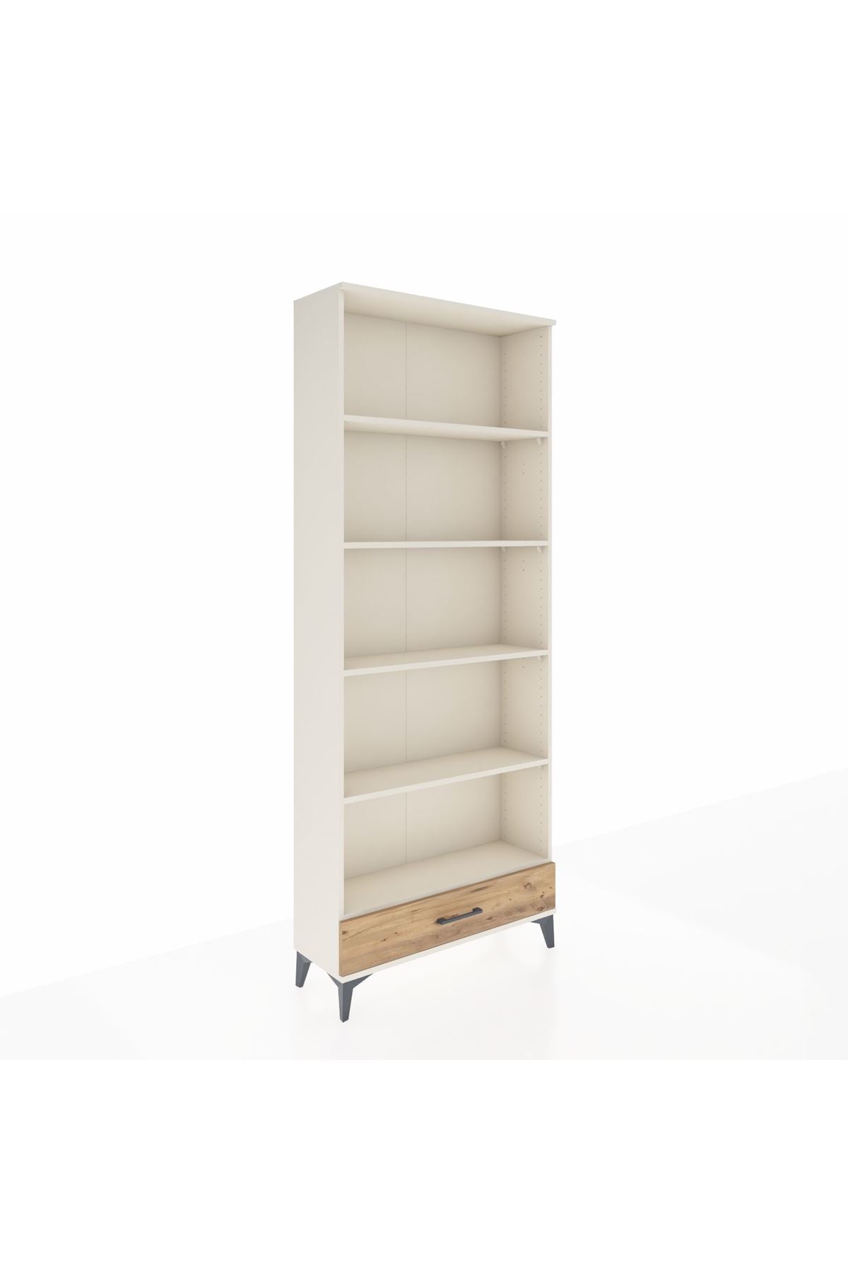 Arges Dolap 5 Raflı Tek Çekmeceli 88x30x221 - S30M005V3A