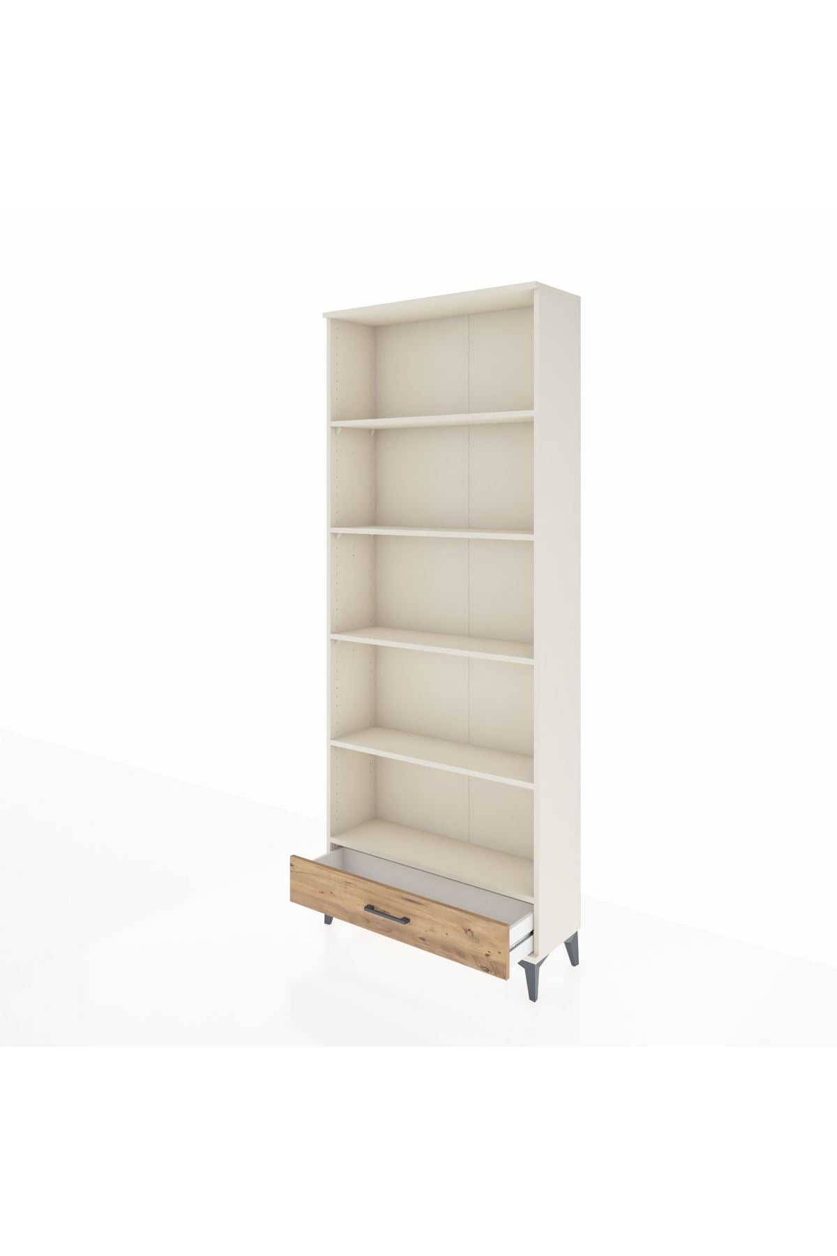 Arges Dolap 5 Raflı Tek Çekmeceli 88x30x221 - S30M005V3A