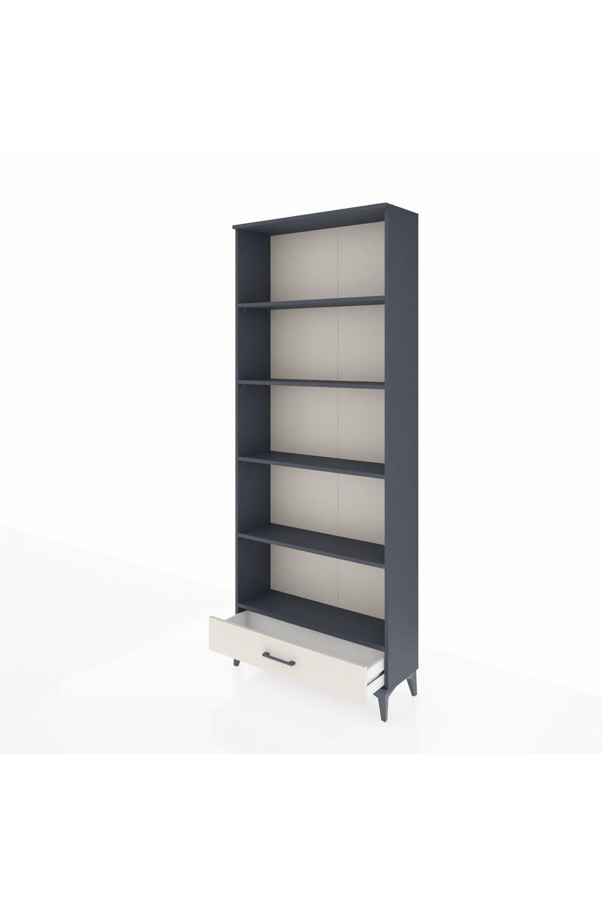 Arges Dolap 5 Raflı Tek Çekmeceli 88x30x221 - S30M005V4A