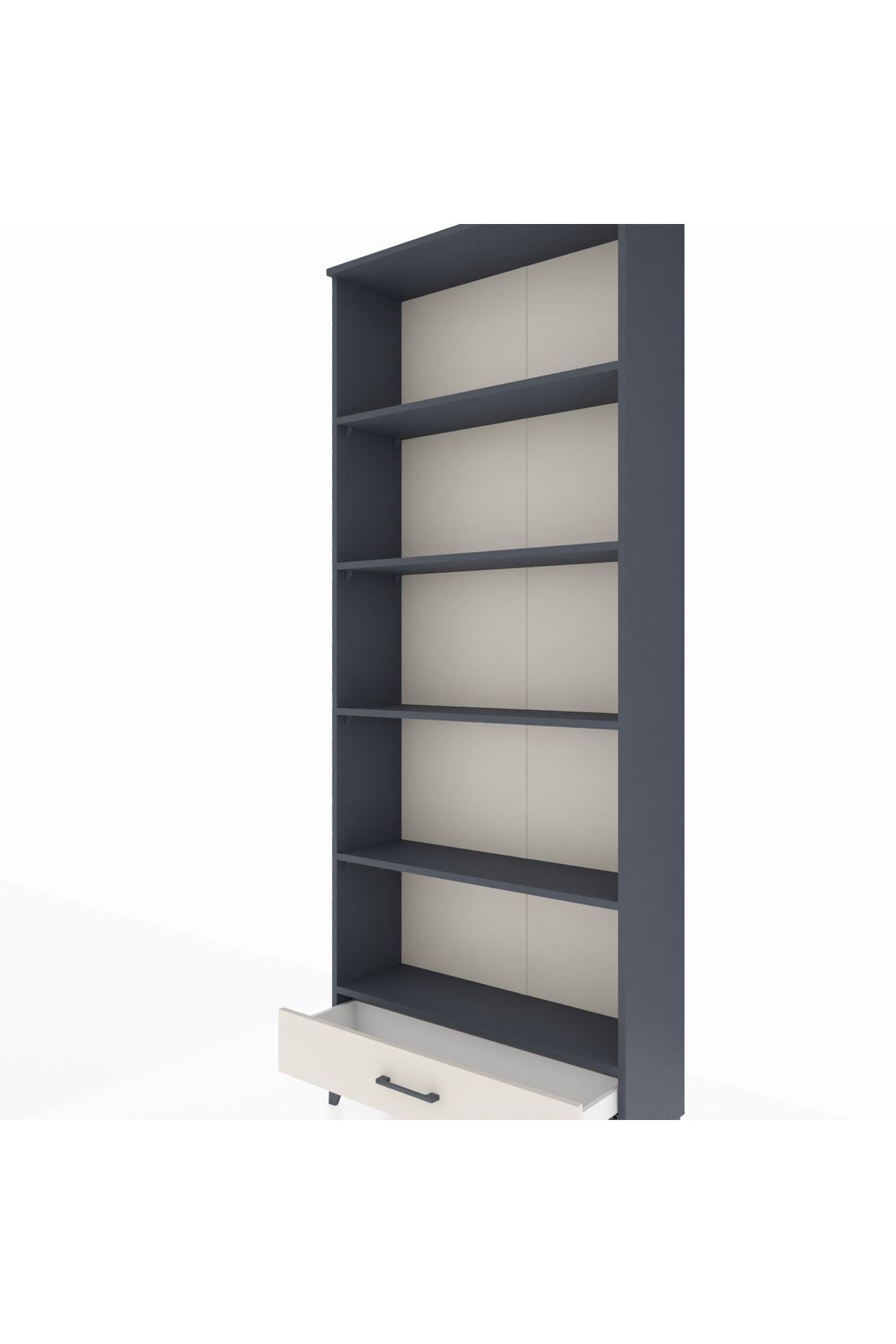 Arges Dolap 5 Raflı Tek Çekmeceli 88x30x221 - S30M005V4A