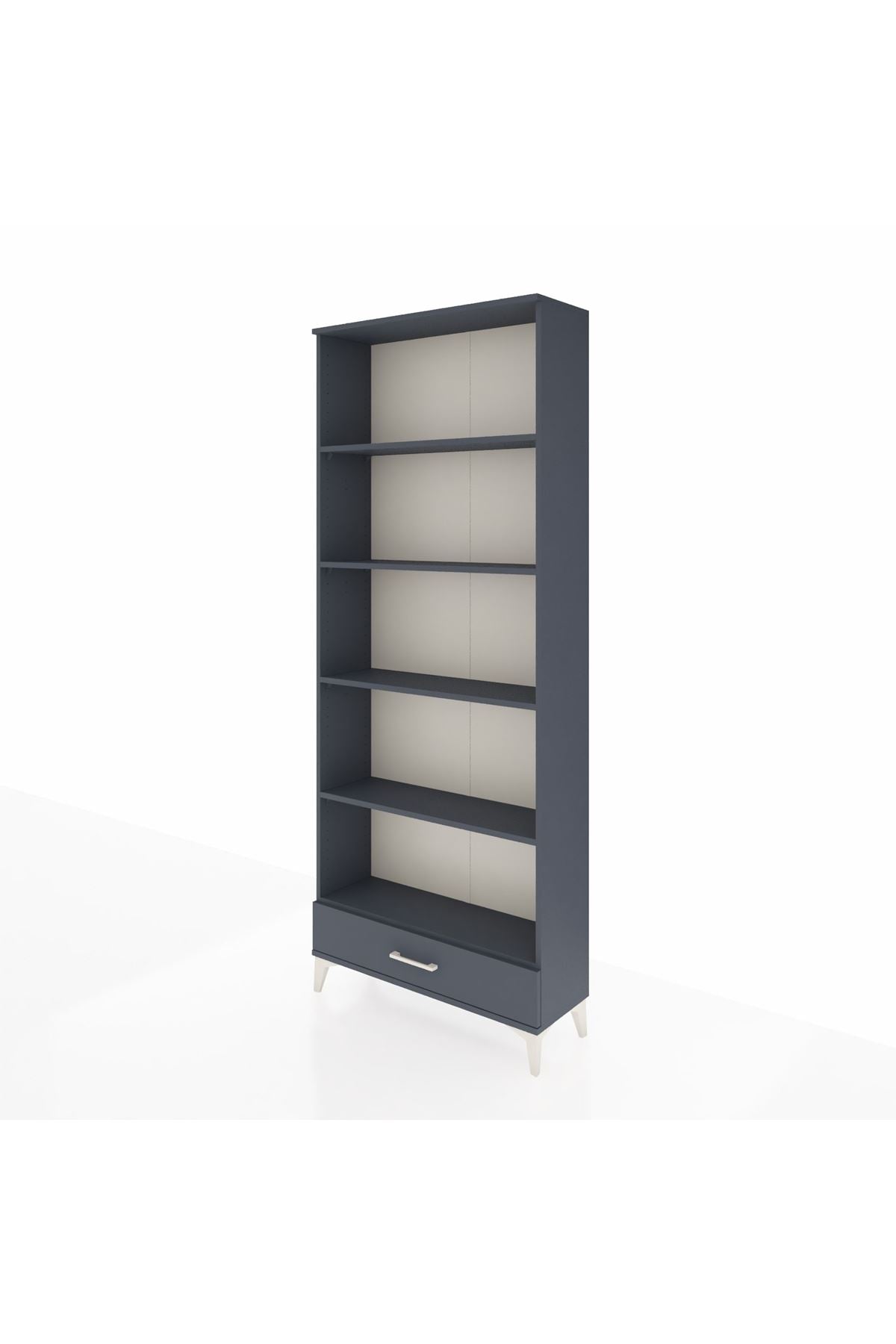 Arges Dolap 5 Raflı Tek Çekmeceli 88x30x221 - S30M005V5A