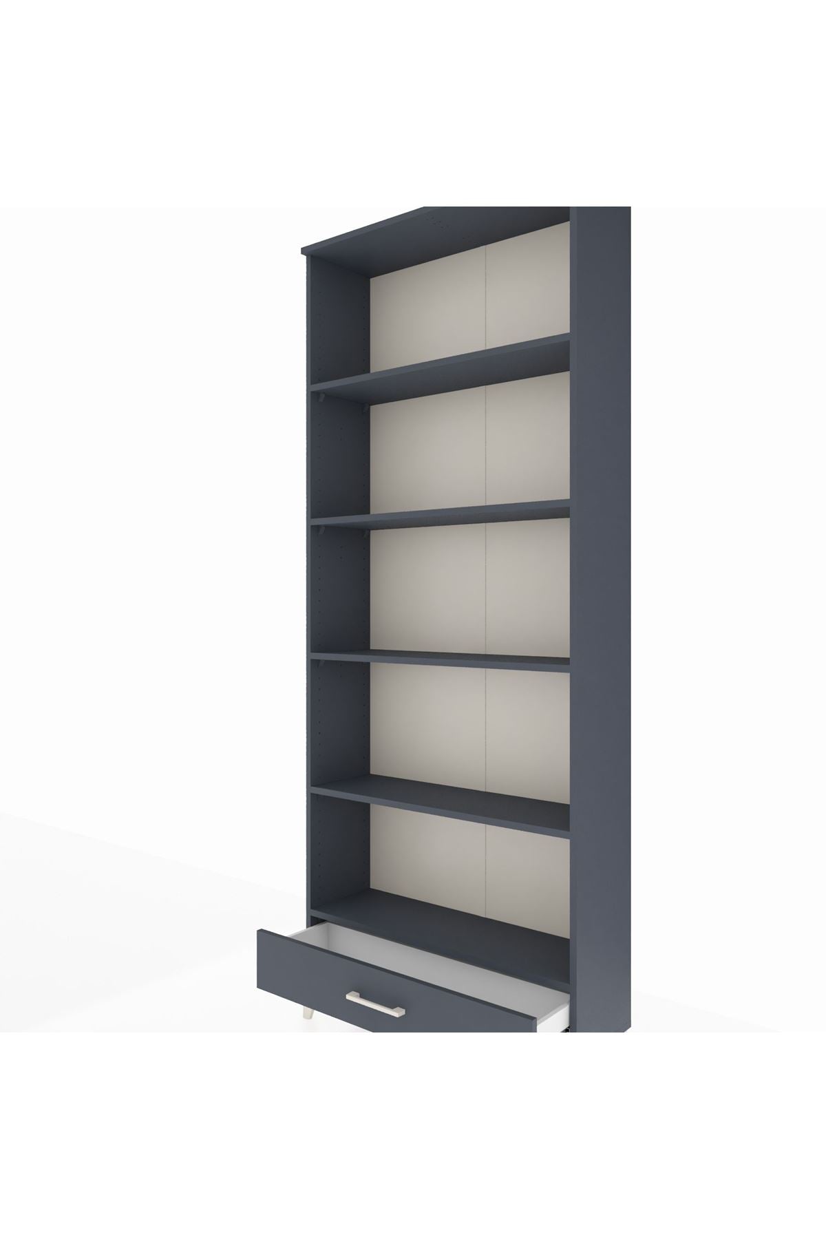 Arges Dolap 5 Raflı Tek Çekmeceli 88x30x221 - S30M005V5A