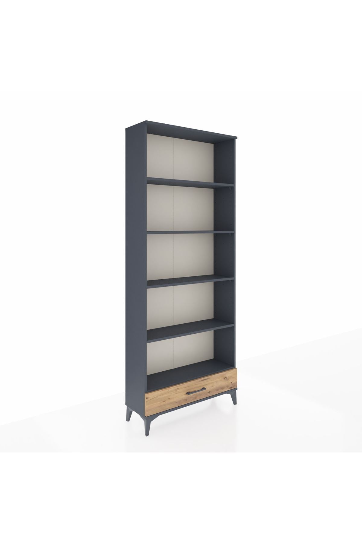Arges Dolap 5 Raflı Tek Çekmeceli 88x30x221 - S30M005V6A