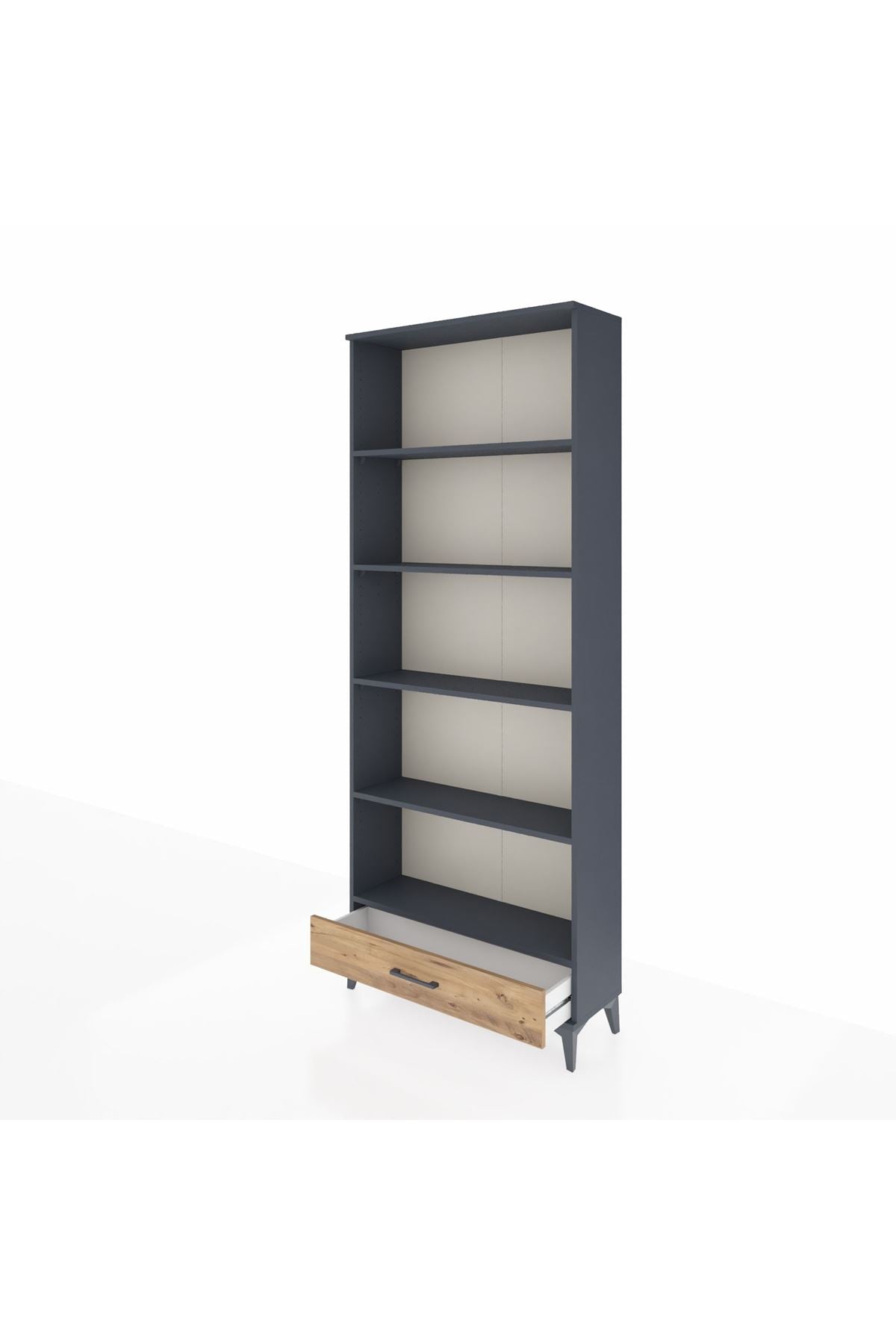 Arges Dolap 5 Raflı Tek Çekmeceli 88x30x221 - S30M005V6A
