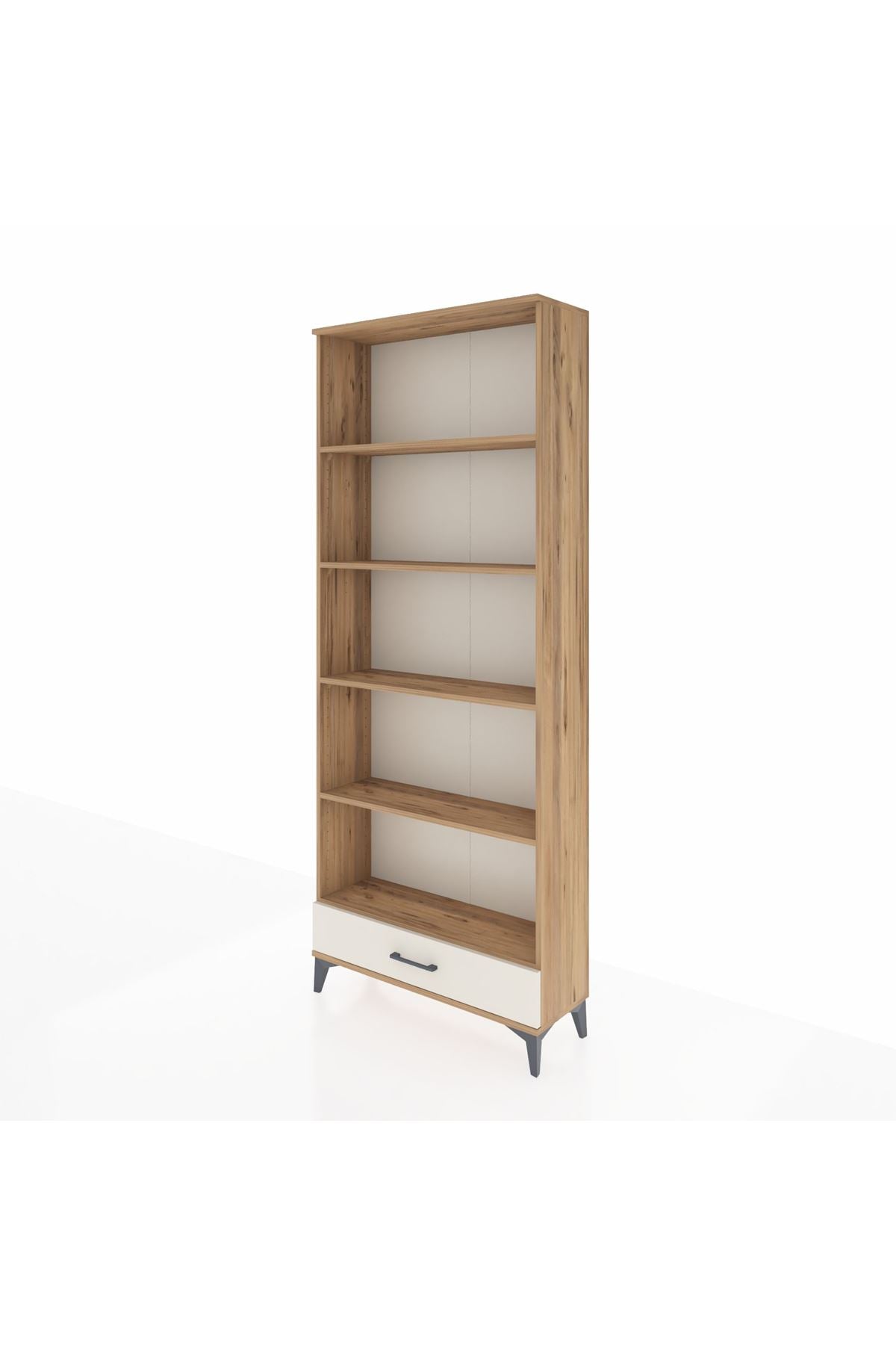 Arges Dolap 5 Raflı Tek Çekmeceli 88x30x221 - S30M005V7A