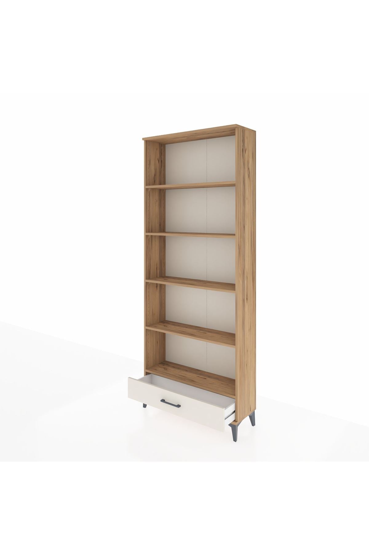 Arges Dolap 5 Raflı Tek Çekmeceli 88x30x221 - S30M005V7A