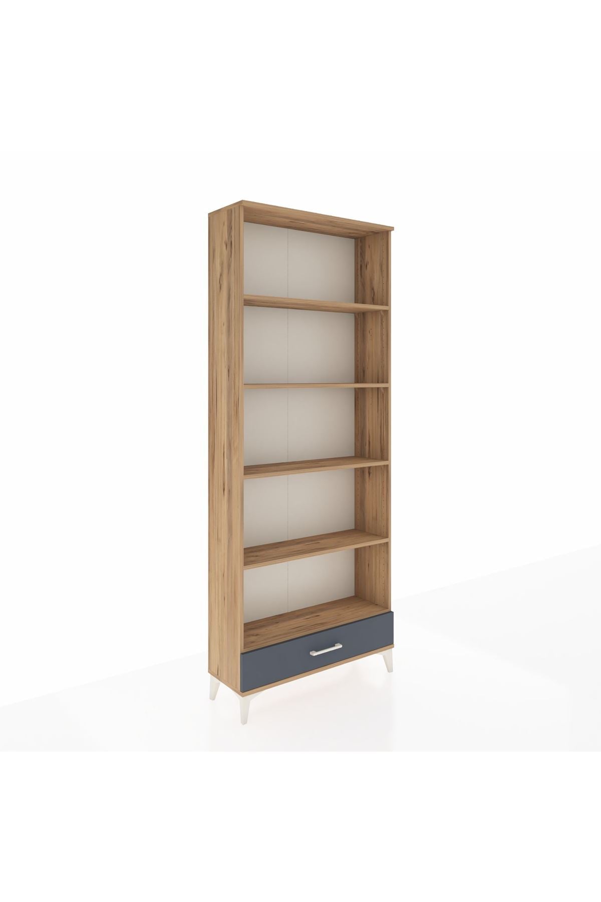 Arges Dolap 5 Raflı Tek Çekmeceli 88x30x221 - S30M005V8A
