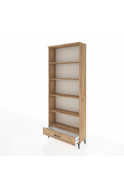Arges Dolap 5 Raflı Tek Çekmeceli 88x30x221 - S30M005V9A