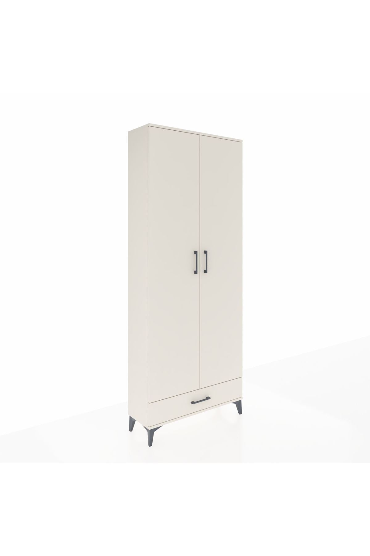 Arges Dolap 5 Raflı Tek Çekmeceli 2 Kapaklı 88x30x221 - S30M006V1A