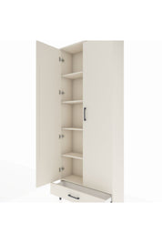 Arges Dolap 5 Raflı Tek Çekmeceli 2 Kapaklı 88x30x221 - S30M006V1A