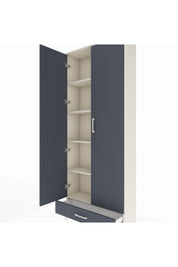 Arges Dolap 5 Raflı Tek Çekmeceli 2 Kapaklı 88x30x221 - S30M006V2A