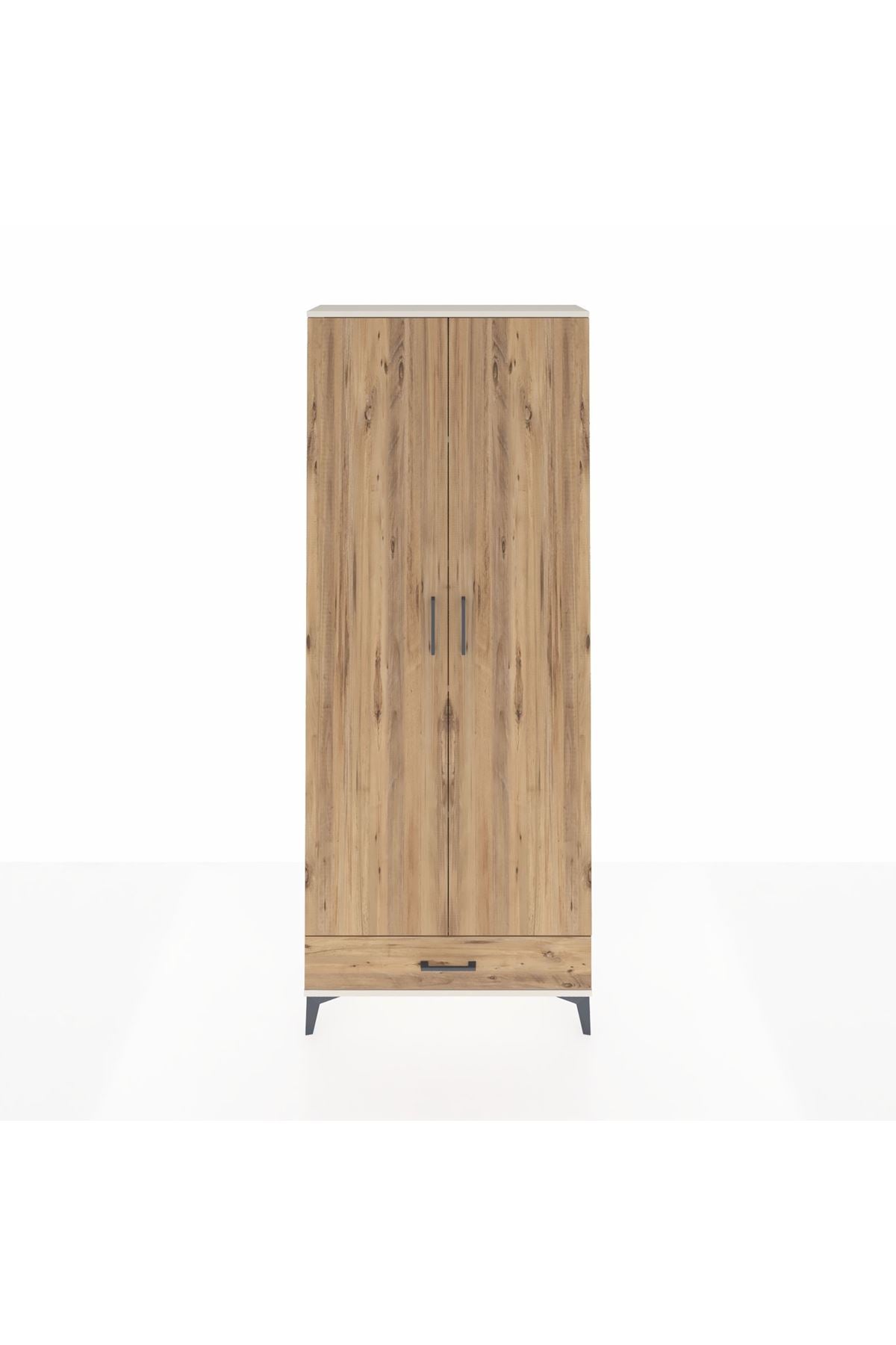 Arges Dolap 5 Raflı Tek Çekmeceli 2 Kapaklı 88x30x221 - S30M006V3A