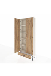 Arges Dolap 5 Raflı Tek Çekmeceli 2 Kapaklı 88x30x221 - S30M006V3A