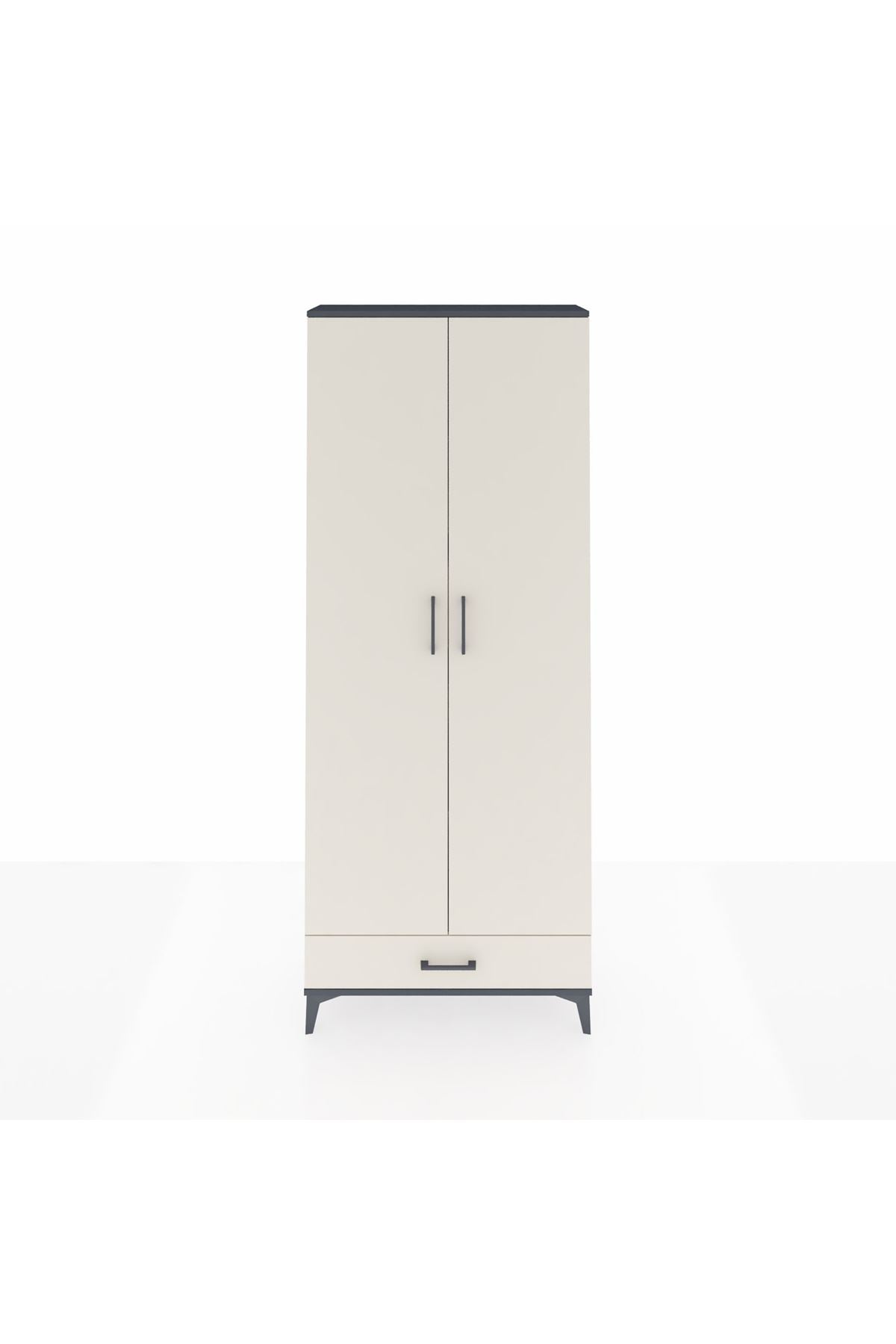 Arges Dolap 5 Raflı Tek Çekmeceli 2 Kapaklı 88x30x221 - S30M006V4A