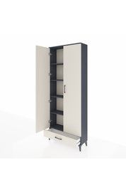 Arges Dolap 5 Raflı Tek Çekmeceli 2 Kapaklı 88x30x221 - S30M006V4A