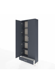 Arges Dolap 5 Raflı Tek Çekmeceli 2 Kapaklı 88x30x221 - S30M006V5A