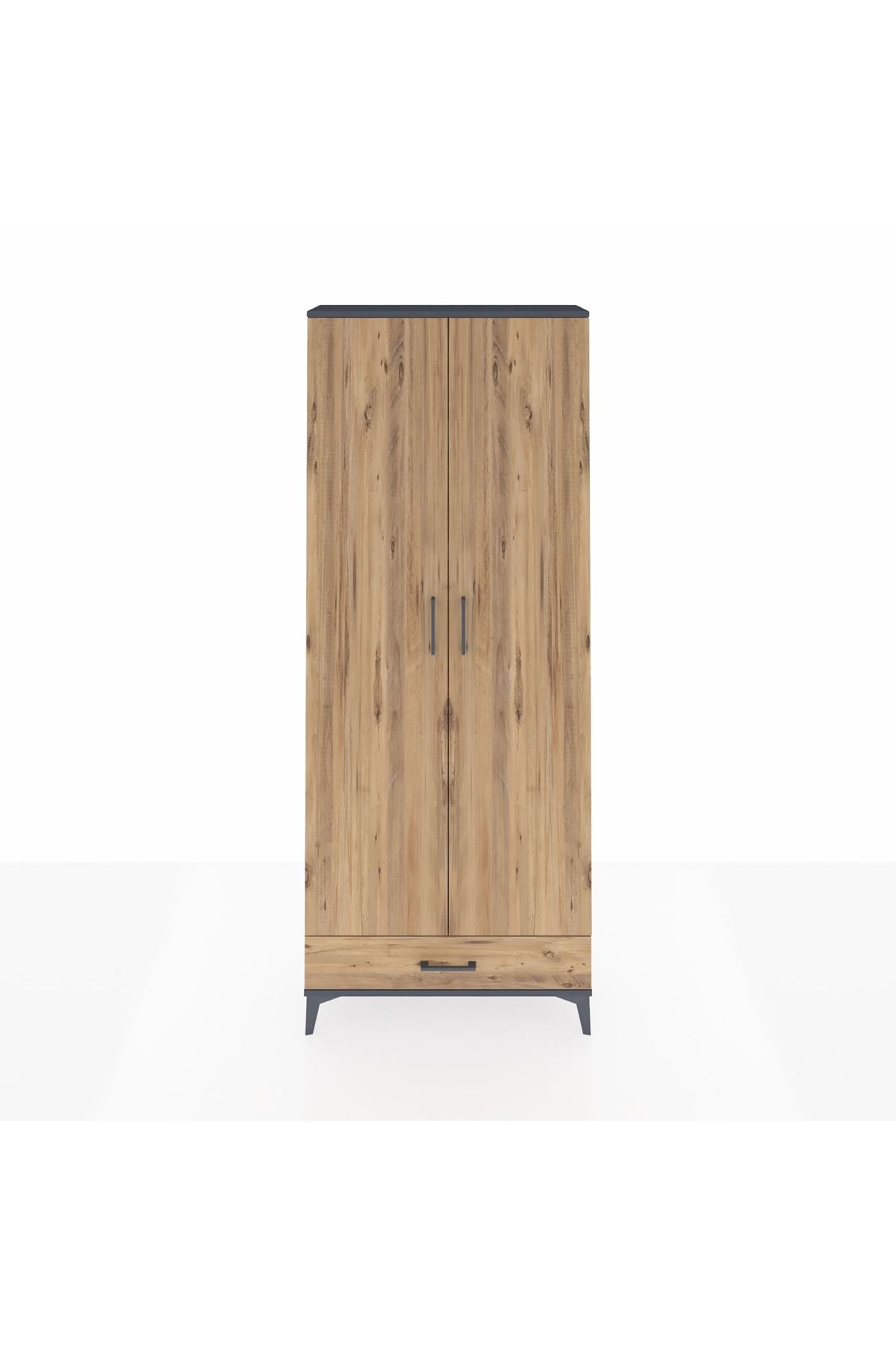 Arges Dolap 5 Raflı Tek Çekmeceli 2 Kapaklı 88x30x221 - S30M006V6A