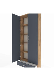 Arges Dolap 5 Raflı Tek Çekmeceli 2 Kapaklı 88x30x221 - S30M006V8A