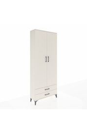 Arges Dolap 2 Raflı 2 Çekmeceli Tek Askılı 88x30x221 - S30M007V1A