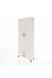 Arges Dolap 2 Raflı 2 Çekmeceli Tek Askılı 88x30x221 - S30M007V1A