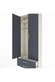 Arges Dolap 2 Raflı 2 Çekmeceli Tek Askılı 88x30x221 - S30M007V2A