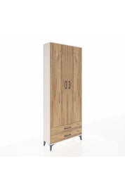 Arges Dolap 2 Raflı 2 Çekmeceli Tek Askılı 88x30x221 - S30M007V3A