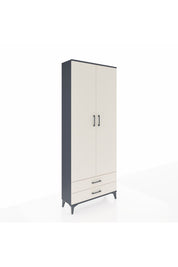 Arges Dolap 2 Raflı 2 Çekmeceli Tek Askılı 88x30x221 - S30M007V4A