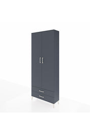Arges Dolap 2 Raflı 2 Çekmeceli Tek Askılı 88x30x221 - S30M007V5A