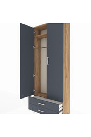 Arges Dolap 2 Raflı 2 Çekmeceli Tek Askılı 88x30x221 - S30M007V8A