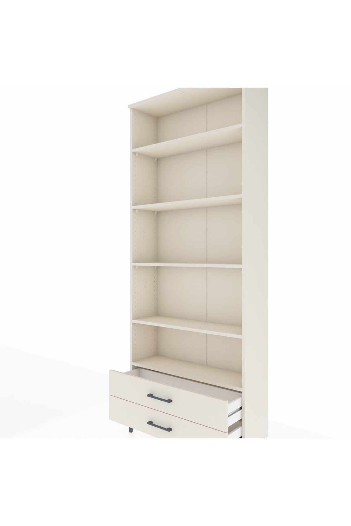 Arges Dolap 5 Raflı 2 Çekmeceli 88x30x221 - S30M008V1A
