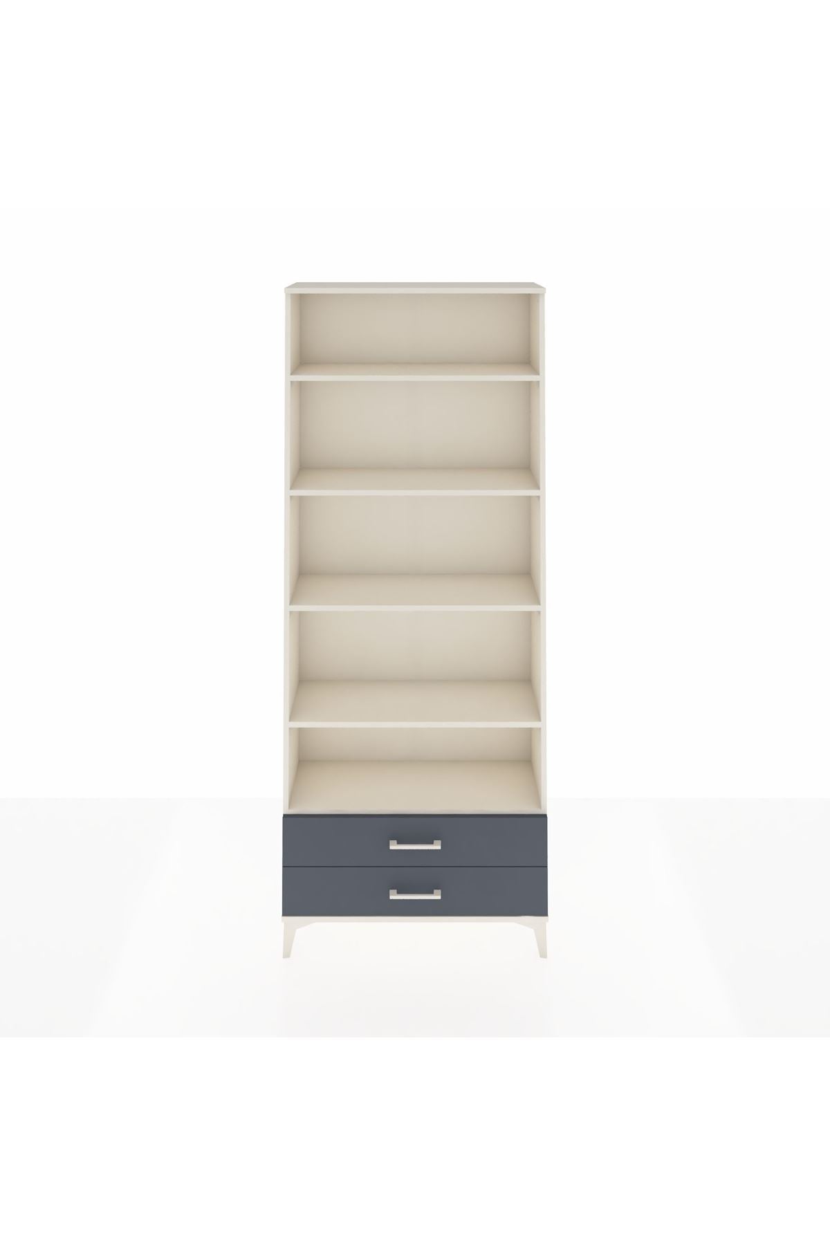 Arges Dolap 5 Raflı 2 Çekmeceli 88x30x221 - S30M008V2A