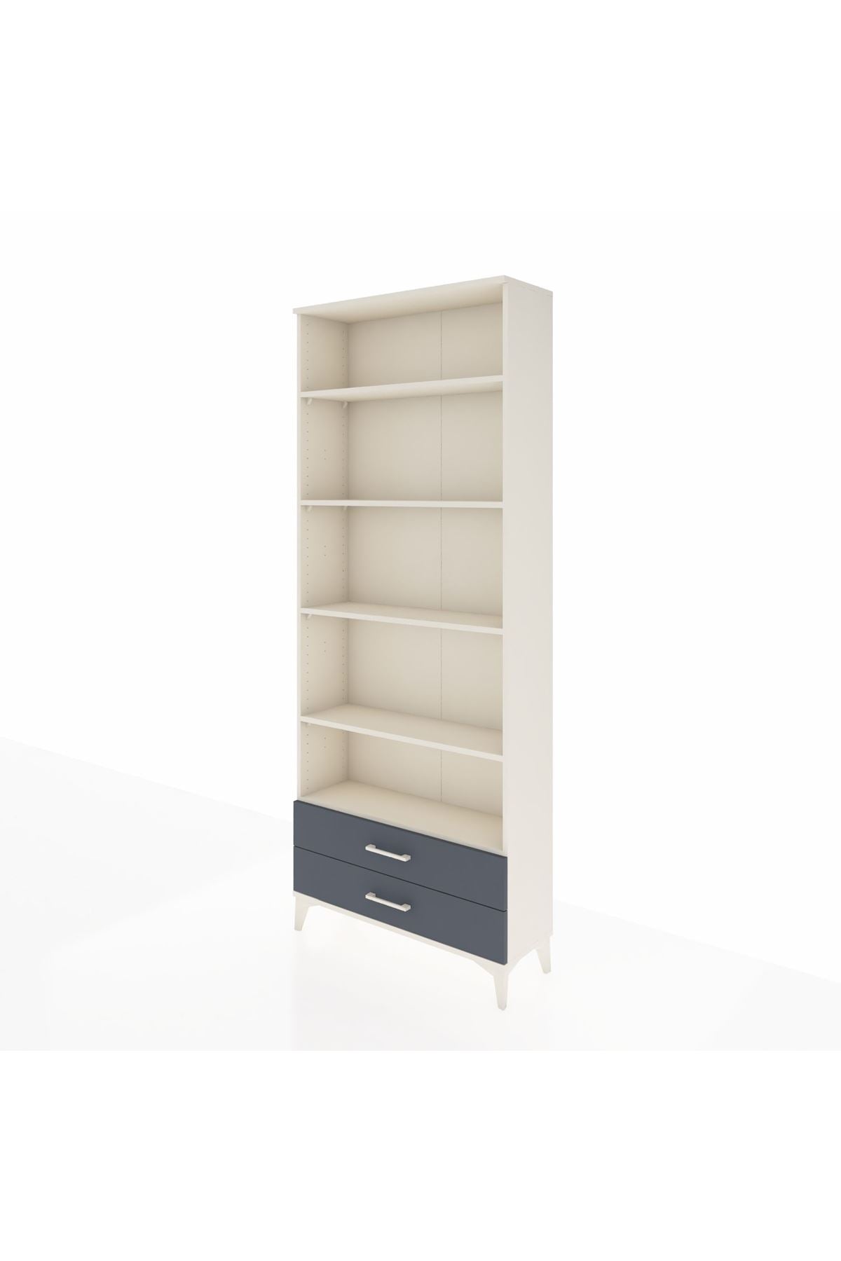 Arges Dolap 5 Raflı 2 Çekmeceli 88x30x221 - S30M008V2A