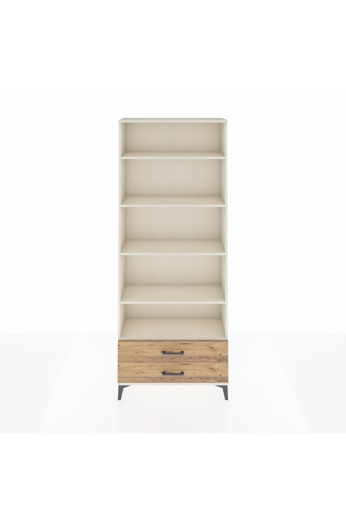 Arges Dolap 5 Raflı 2 Çekmeceli 88x30x221 - S30M008V3A