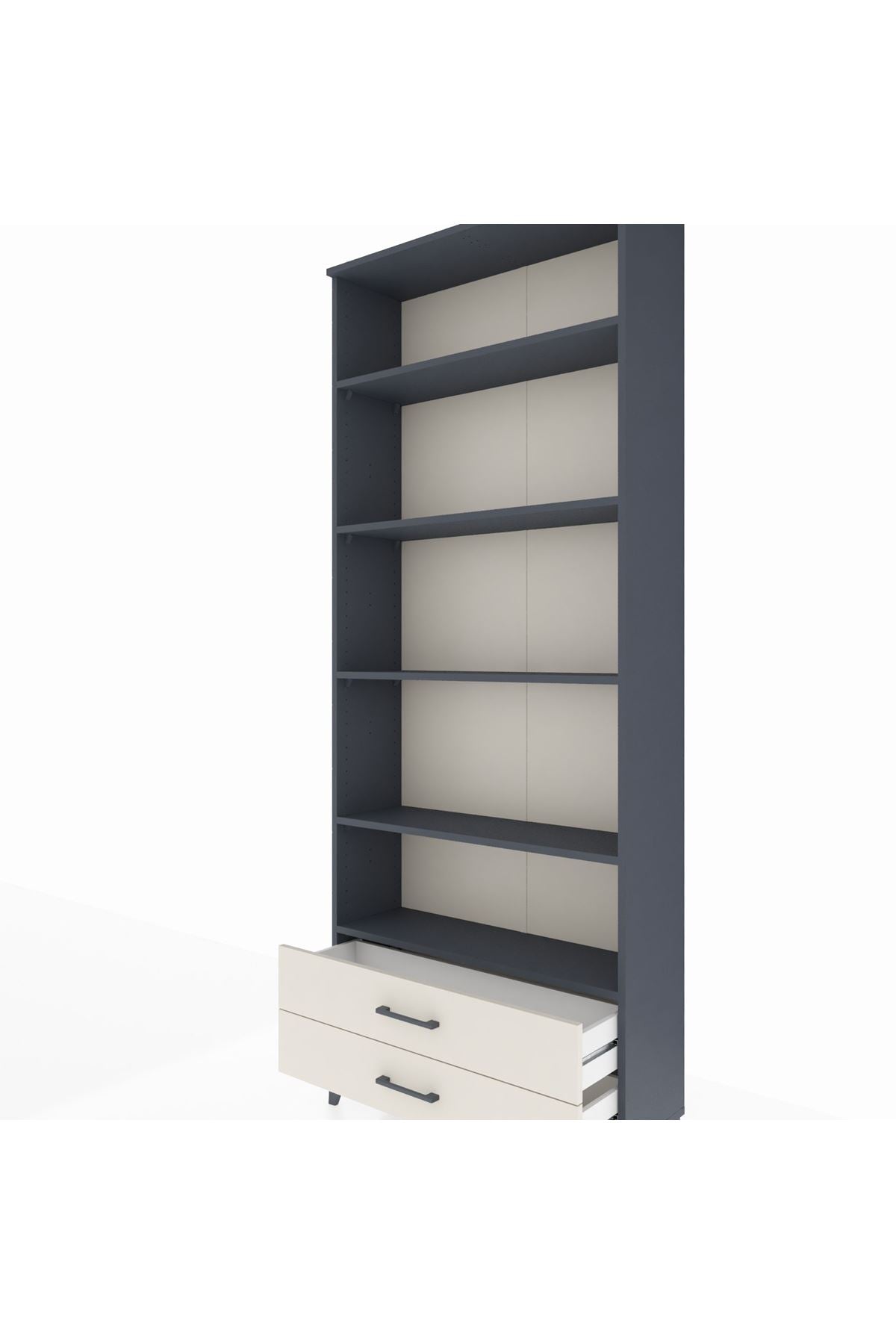 Arges Dolap 5 Raflı 2 Çekmeceli 88x30x221 - S30M008V4A