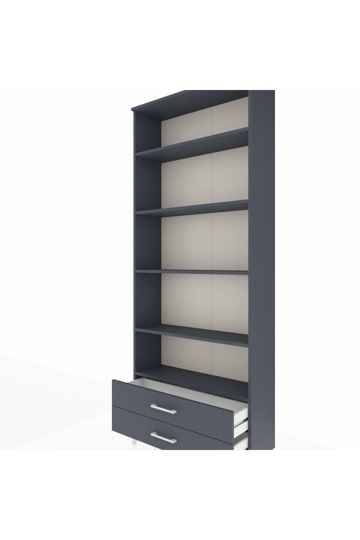 Arges Dolap 5 Raflı 2 Çekmeceli 88x30x221 - S30M008V5A