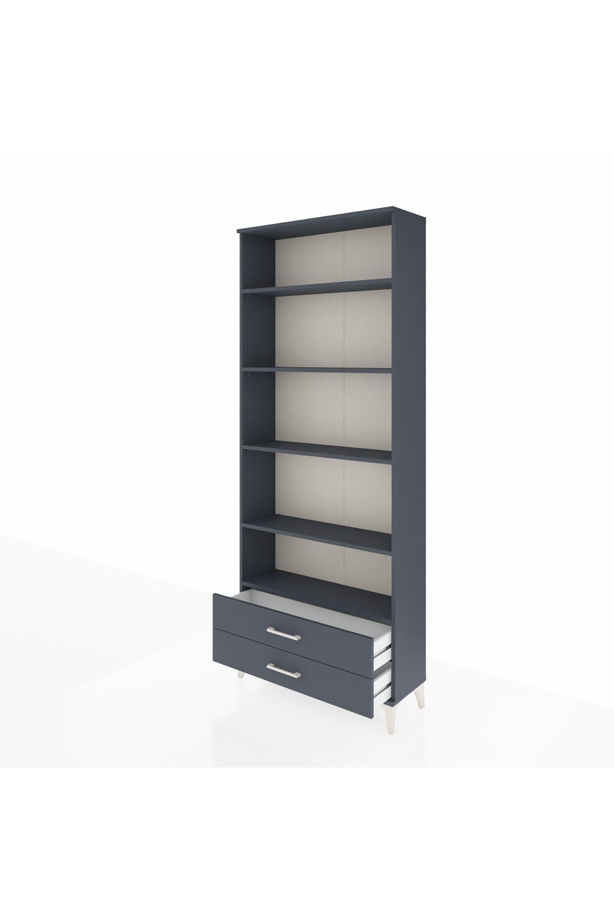 Arges Dolap 5 Raflı 2 Çekmeceli 88x30x221 - S30M008V5A