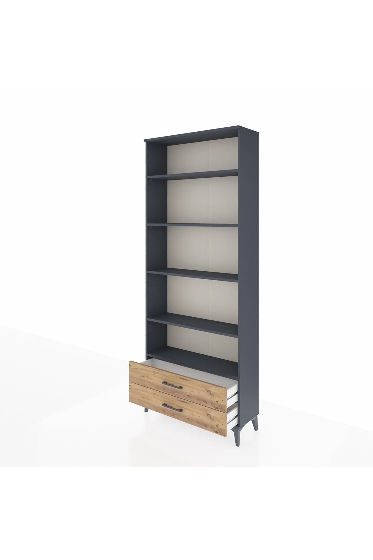 Arges Dolap 5 Raflı 2 Çekmeceli 88x30x221 - S30M008V6A