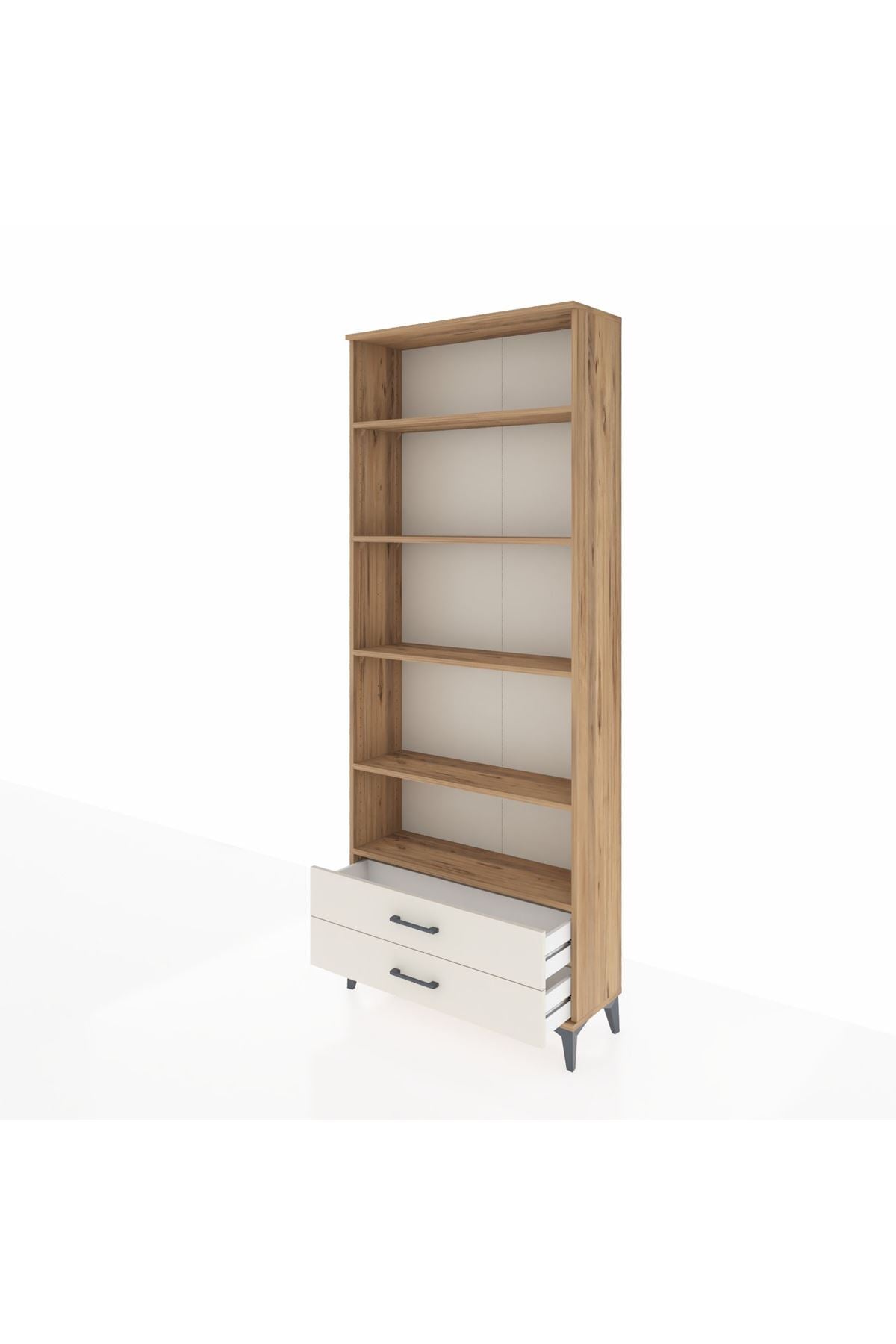 Arges Dolap 5 Raflı 2 Çekmeceli 88x30x221 - S30M008V7A