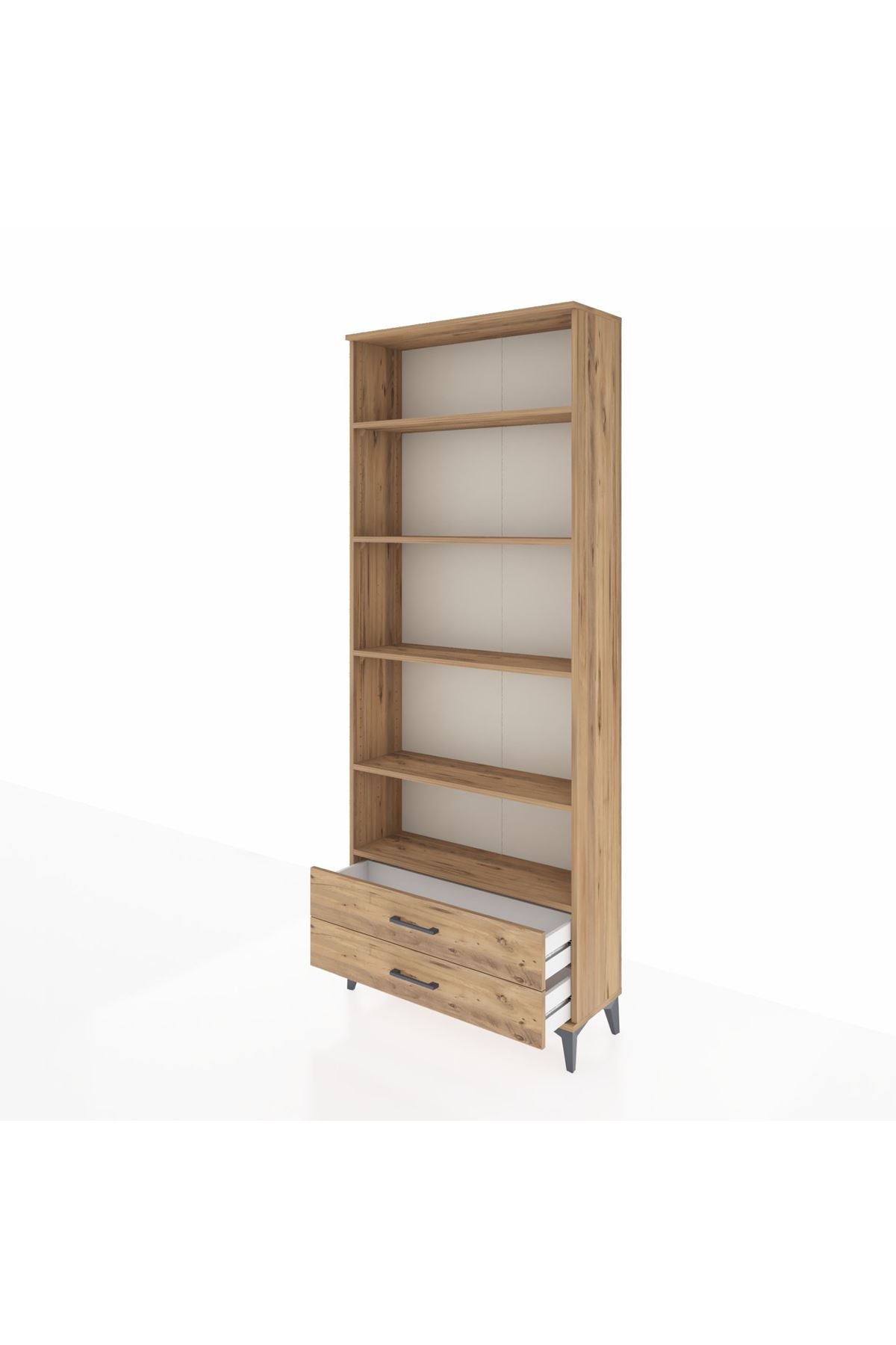 Arges Dolap 5 Raflı 2 Çekmeceli 88x30x221 - S30M008V9A